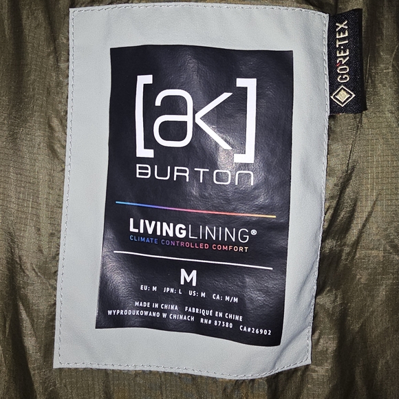 ak Burton GORE-TEX Snowboard Jacket - Size Medium - Picture 2 of 9